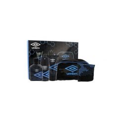 Kosmetyczki męskie: UMBRO Ice zestaw Edt 75 ml + Żel pod prysznic 150 ml + Deodorant 150 ml + Gąbka do twarzy + Kosmetyczka dla mężczyzn