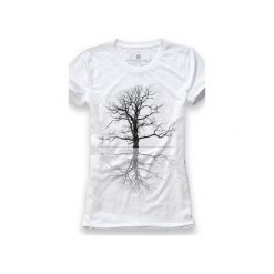 Koszulka UNDERWORLD Ring spun cotton Drzewo. Białe t-shirty damskie marki Underworld, s, z nadrukiem, z bawełny. Za 59,99 zł.