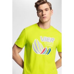 Koszulka męska 4Hills TSM100 - soczysta zieleń. Żółte koszulki męskie xl, z nadrukiem, z jersey, krótkie. Za 59,99 zł.