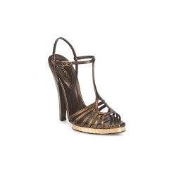 Sandały Roberto Cavalli QDS627-PM027. Żółte sandały trekkingowe damskie marki Roberto Cavalli. Za 2935,20 zł.