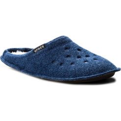 Kapcie CROCS - Classic Slipper 203600 Cerulean Blue/Oetmeal. Niebieskie klapki damskie Crocs, bez wzorów, z tworzywa sztucznego, bez obcasa. Za 129,00 zł.