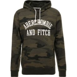 Abercrombie & Fitch CORE LOGO POPOVER Bluza z kapturem olive. Zielone bluzy męskie marki Abercrombie & Fitch, s, z bawełny, z kapturem. Za 349,00 zł.