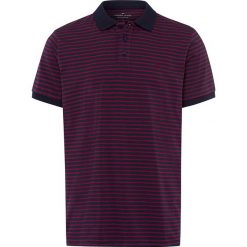 Koszulka polo w kolorze granatowo-czerwonym. Czerwone koszulki męskie Cross Jeans, m, w paski, z bawełny, bez rękawów. W wyprzedaży za 56,95 zł.