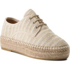 Espadryle EVA MINGE - Hernani 3D 18MJ1372387ES 903. Brązowe espadryle damskie Eva Minge, bez wzorów, ze skóry, bez obcasa, na koturnie. W wyprzedaży za 219,00 zł.