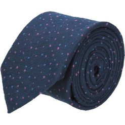 Krawaty męskie: krawat cotton granatowy classic 204