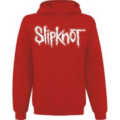 Bluzy męskie: Slipknot Logo Red Bluza z kapturem czerwony