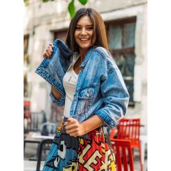 Katana jeans Lila - XS. Kurtki damskie Fanaberia.com, s, z nadrukiem, z jeansu, klasyczne. Za 139,00 zł.