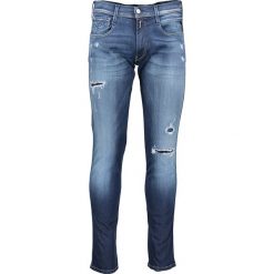 Dżinsy "Anbass" - Regular fit - w kolorze granatowym. Niebieskie jeansy męskie Replay, m, w paski, klasyczne. W wyprzedaży za 307,95 zł.