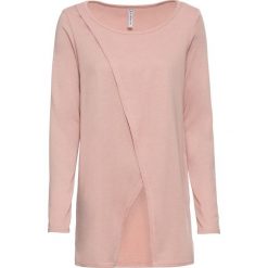 Długa bluza bonprix stary jasnoróżowy. Różowe bluzy damskie bonprix, bez wzorów, z długim rękawem, długie, bez kaptura. Za 37,99 zł.