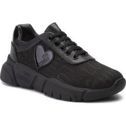 Sneakersy LOVE MOSCHINO - JA15463G18IM100A Ner. Czarne półbuty damskie Love Moschino, ze skóry ekologicznej. W wyprzedaży za 629,00 zł.