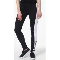 HUGO - Legginsy damskie – Noury, czarny. Czarne legginsy damskie HUGO, l, z nadrukiem. Za 349,95 zł.