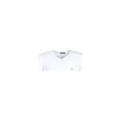T-shirty z krótkim rękawem Emporio Armani CC735-110810-00010. Białe t-shirty męskie Emporio Armani, xl, bez wzorów, bez kołnierzyka, krótkie. Za 160,70 zł.