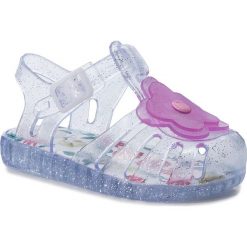 Sandały GIOSEPPO - 43060 Transparent/Glitter. Różowe sandały dziewczęce Gioseppo, z tworzywa sztucznego, bez zapięcia. W wyprzedaży za 79,00 zł.