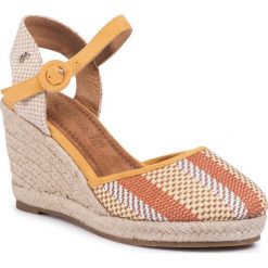 Espadryle REFRESH - 69566 Taupe. Brązowe espadryle damskie Refresh, bez wzorów, ze skóry ekologicznej, bez obcasa, na obcasie. Za 169,00 zł.