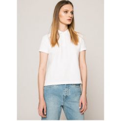 Calvin Klein Jeans - Top. Białe bluzki damskie Calvin Klein Jeans, s, bez wzorów, z bawełny, bez kołnierzyka. W wyprzedaży za 89,90 zł.