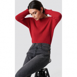 Rut&Circle Sweter Quini - Red. Czerwone bez kategorii Rut&Circle, z dzianiny. Za 121,95 zł.