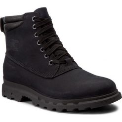 Botki męskie: Trapery SOREL - Portzman Lace NM2761 Black/Black 010