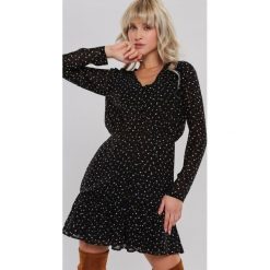 Czarna Sukienka Rokeby. Czarne sukienki damskie Renee, s, w paski, klasyczne, z klasycznym kołnierzykiem, bez rękawów, długie, mini. Za 129,99 zł.