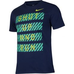 Nike Koszulka męska Dry Tee DBL Finish Line M granatowa r. L (831887-429). Szare koszulki sportowe męskie Nike, l. Za 117,83 zł.