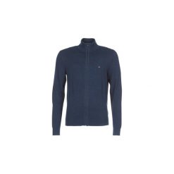 Swetry rozpinane / Kardigany Tommy Hilfiger PIMA COTTON CASHMERE ZIP THROUGH. Niebieskie swetry męskie marki TOMMY HILFIGER, xl, bez wzorów, bez kołnierzyka, bez kaptura. Za 455,20 zł.