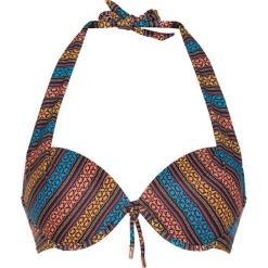 Biustonosze bardotka: Biustonosz bikini "Folklore" w kolorze pomarańczowo-niebieskim