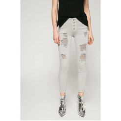 Answear - Jeansy. Szare jeansy damskie skinny marki ANSWEAR, s, z elastanu. W wyprzedaży za 79,90 zł.