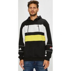 Fila - Bluza. Czarne bluzy męskie Fila, s, z nadrukiem, z bawełny, z kapturem, bez rękawów, z kapturem. W wyprzedaży za 299,90 zł.