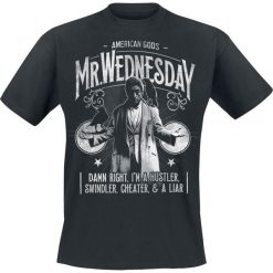 T-shirty męskie z nadrukiem: American Gods Mr. Wednesday T-Shirt czarny
