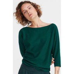 Gładki sweter - Khaki. Brązowe swetry damskie Reserved, s, bez wzorów, bez rękawów, bez kaptura. Za 49,99 zł.