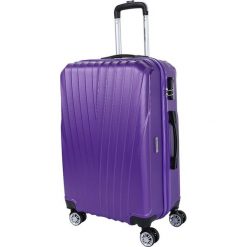 Walizka w kolorze fioletowym - 40 x 66 x 27 cm. Fioletowe walizki Crazy sales, bez wzorów, z materiału. W wyprzedaży za 189,95 zł.
