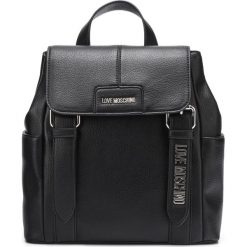 Love Moschino Plecak Czarny. Czarne plecaki damskie Love Moschino, bez wzorów, z materiału. Za 1031,95 zł.