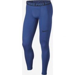 Nike PRO Legginsy Niebieski Wielokolorowy. Niebieskie spodnie męskie Nike, l, bez wzorów, z elastanu. Za 163,95 zł.
