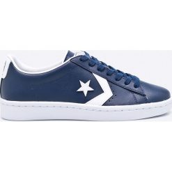 Converse - Buty Pro Leather. Niebieskie halówki męskie marki Converse, z gumy, na sznurówki. W wyprzedaży za 219,90 zł.