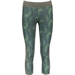 Legginsy we wzory: Legginsy funkcyjne w kolorze zielono-turkusowym