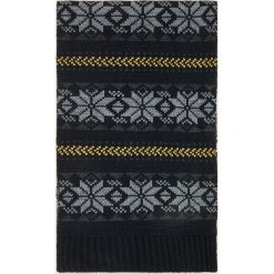Wzorzysty szalik - Czarny. Czarne szaliki męskie Reserved, bez wzorów. W wyprzedaży za 19,99 zł.