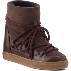 Buty INUIKII - Sneaker Classic 70203-5 D'Brown. Brązowe buty zimowe damskie Inuikii, ze skóry, na niskim obcasie. Za 1129,00 zł.