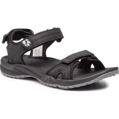 Sandały JACK WOLFSKIN - Lakewood Cruise Sandal W 4019032 Black. Czarne klapki damskie Jack Wolfskin, bez wzorów, ze skóry ekologicznej, bez obcasa. W wyprzedaży za 209,00 zł.