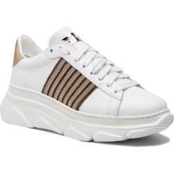 Sneakersy STOKTON - 761-D-UP Vitello Bianco/Acc Oro. Białe sneakersy damskie marki Stokton, ze skóry. Za 939,00 zł.