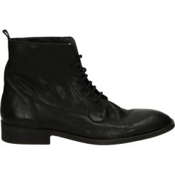 Botki męskie - ED40202 OT BL. Czarne bez kategorii Venezia, ze skóry. Za 229,00 zł.