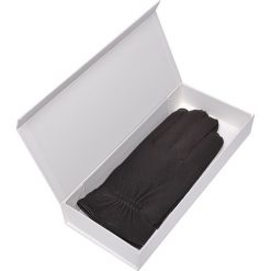 RĘKAWICZKI MĘSKIE SKÓRZANE W KOLORZE BRĄZU. Pomarańczowe rękawiczki męskie marki Top Secret, na zimę. W wyprzedaży za 49,99 zł.
