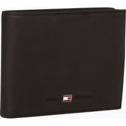 Tommy Hilfiger - Portfel męski ze skóry, czarny. Czarne portfele męskie marki TOMMY HILFIGER, bez wzorów, ze skóry. Za 299,95 zł.