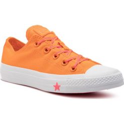 Trampki CONVERSE - Ctas Ox 564115C Orange Rind/Racer Pink/White. Pomarańczowe półbuty damskie Converse, na co dzień, bez wzorów, z gumy, bez obcasa, na płaskiej podeszwie, bez zapięcia. W wyprzedaży za 219,00 zł.