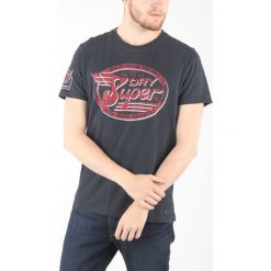 SuperDry Koszulka Niebieski. Niebieskie podkoszulki męskie Superdry, s, z nadrukiem, z bawełny, bez kołnierzyka, krótkie. Za 188,95 zł.