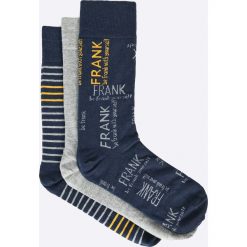 John Frank - Skarpety (3-pack). Niebieskie skarpetki męskie marki John Frank, z bawełny. W wyprzedaży za 27,90 zł.