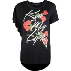 Guess T-shirt "Kisses". Bluzki damskie Guess, z nadrukiem, z tkaniny, z okrągłym kołnierzem, z krótkim rękawem. Za 179,00 zł.