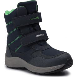 Śniegowce GEOX - J N.Alaska B.B Wpf G J847PG 0FU50 C4248 S Navy/Green. Niebieskie śniegowce chłopięce Geox, bez zapięcia. Za 329,00 zł.