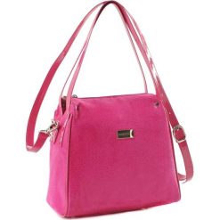 Torebki klasyczne damskie: Skórzana torebka w kolorze różowym – (S)23 x (W)25 x (G)13 cm