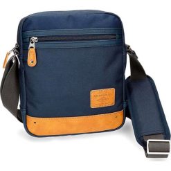 Torba w kolorze granatowym - (S)23 x (W)26 x (G)7 cm. Niebieskie torby męskie na ramię marki Pepe Jeans, w paski, z poliesteru. W wyprzedaży za 67,95 zł.