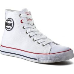 Trampki BIG STAR - T274026 White. Białe półbuty damskie marki BIG STAR, bez wzorów, z materiału, eleganckie, bez obcasa, na płaskiej podeszwie, bez zapięcia. Za 99,00 zł.