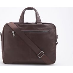 Torba aktówka z odpinanym paskiem - Brązowy. Pomarańczowe aktówki męskie Reserved, bez wzorów. Za 199,99 zł.